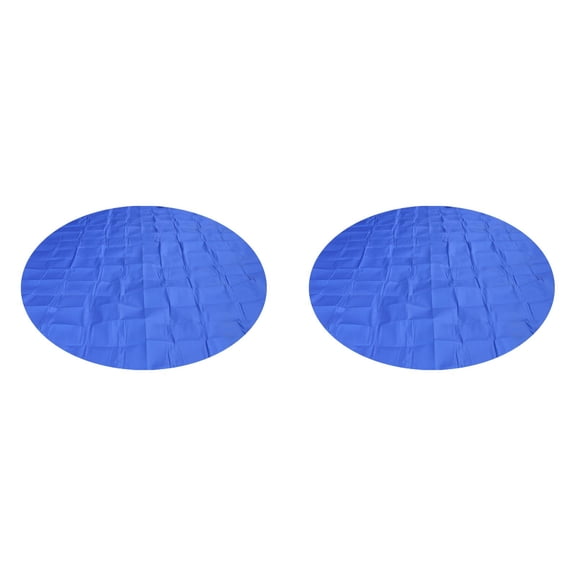 2 Pcs Pool Liner Pads for Above Ground Pools 141.73 Inch, Round Pool Tarp Under Floor Outdoor Swimming Pool Mat, Puncture Material Easy Installation for Pool Bottom from Nails and Stones, Blue