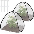 thumbnail image 1 of 2 Pcs Pop Up Insect Barrier Plant Cover Tent, 22 x 22 x 22 Inch Foldable Garden Plant Protectors Mesh Enclosure, Garden Net Cage Bird Insect Guard Cover for Protecting Plants Fruits Vegetables, 1 of 7