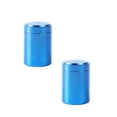 thumbnail image 1 of 2 Pcs Portable Aluminum Storage Jar, Airtight Smell Proof Container, Metal Waterproof Small Bottle Multipurpose Container for Coffee & Teas, 2.56x1.77 Inch, Blue, 1 of 2