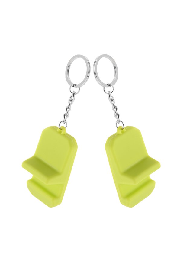 FONDOTIN Key Chain Phone Stand Cell Phone Stand Yellow Compact 2Pcs