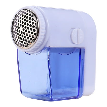 2 Pcs Portable Clothes Epilator - Lint Ball & Hair Remover for Sweater Carpet Curtain Fabric with Stainless Steel Blades Battery Powered Compact Fuzz Shaver