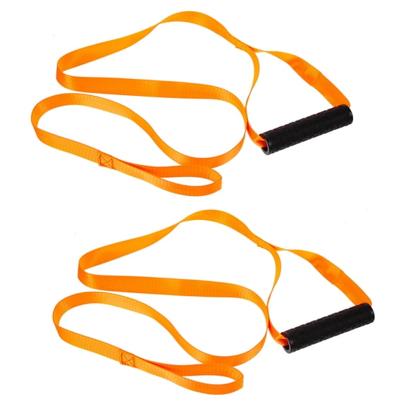 USHOBE 2Pcs Sturdy Nylon Deer Dragging Rope Orange Heavy Duty Outdoor Hunting Strap Foldable