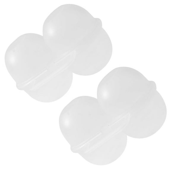 TABLZONE Outdoor Egg Carrier 2Pcs Portable Travel Container Pp Simple Design for Fishing