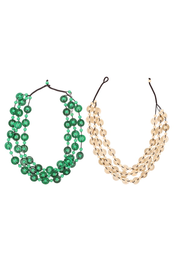 2 Pcs Portable Jewelry Luxury Keychain Bohemian Necklace Woman