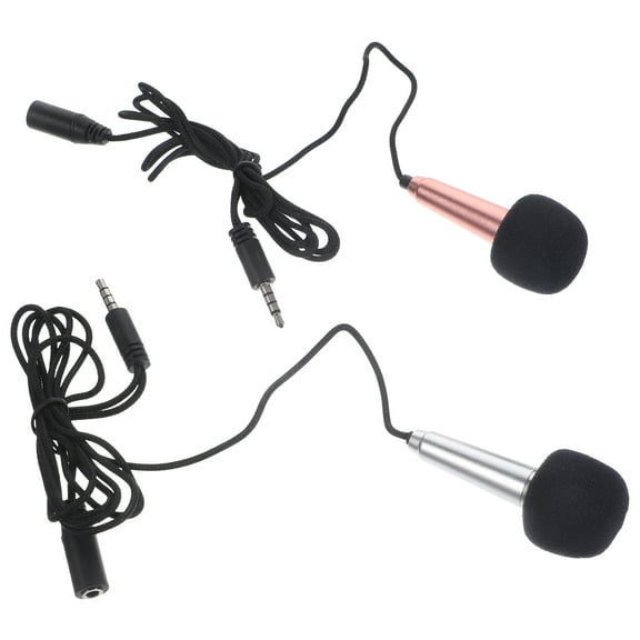 2-Pack Portable Mini Lightweight Microphones for Kids and Adults, Easy to Use, Compact and Travel Friendly