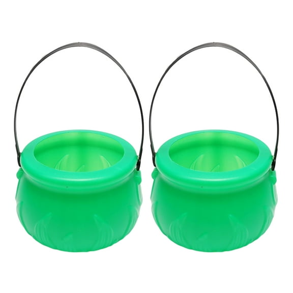 2 Pcs Pot of Gold Leprechaun Home Accessories Flame Pail Child
