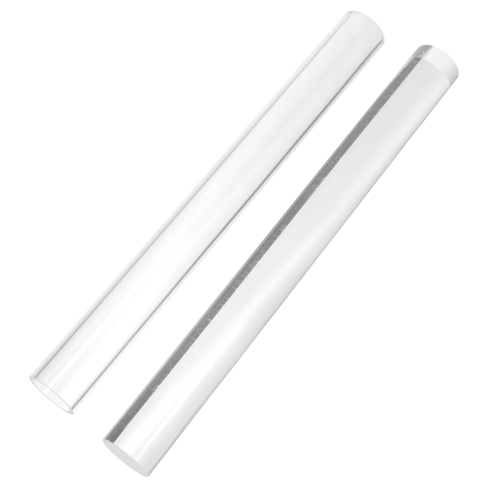 2 Pcs Pottery Rolling Stick Clay Acrylic Rods Ceramics Craft Tool Bar