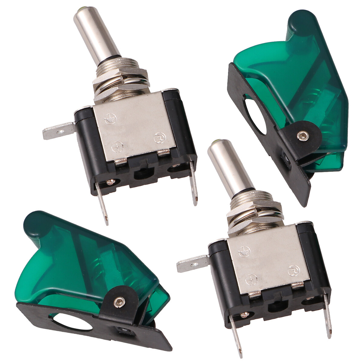 2 Pcs Power Button Latching Pushbutton LED Switch Button Light Timer