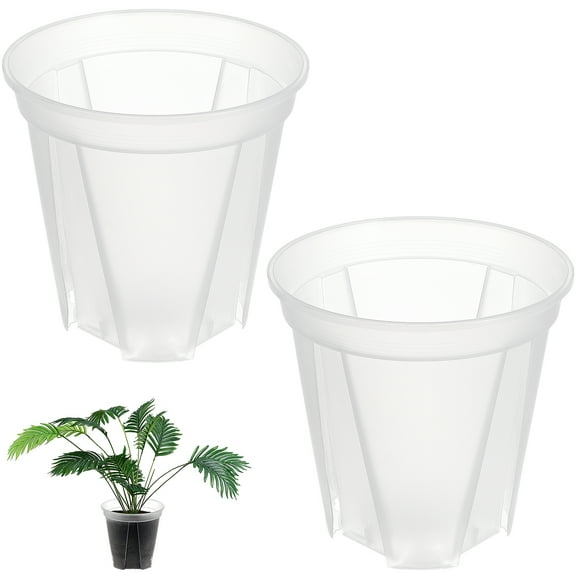 2 Pcs Pre Gator Root Control Pot Flower Pot 24X24X23.3CM White