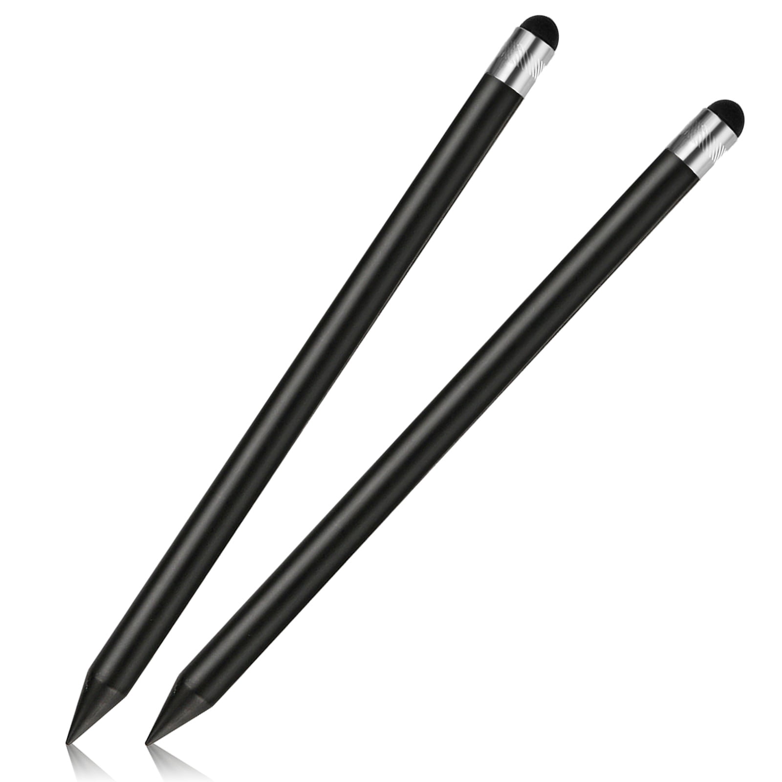Stylus Pen for Touch Screen (3 Pack Two Way High Sensitivity) Universal  Capacitive Pen for iPad iPhone Android Samsung Phone Microsoft Tablet Fine  Point Disc Stylist Pencil Magnetic Cap Fiber Tips 