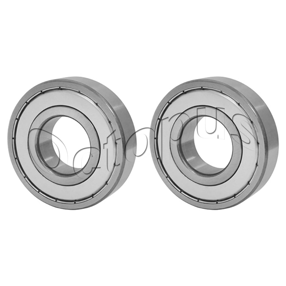 2 Pcs Premium 6206 ZZ ABEC3 Metal Shields Deep Groove Ball Bearing 30x62x16mm