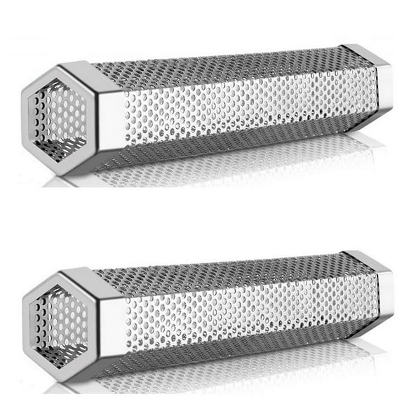 2 Pcs Premium Pellet Smoker Tube - 5 Hours of Billowing Smoke, Hot or Cold Smoking, for Any Grill