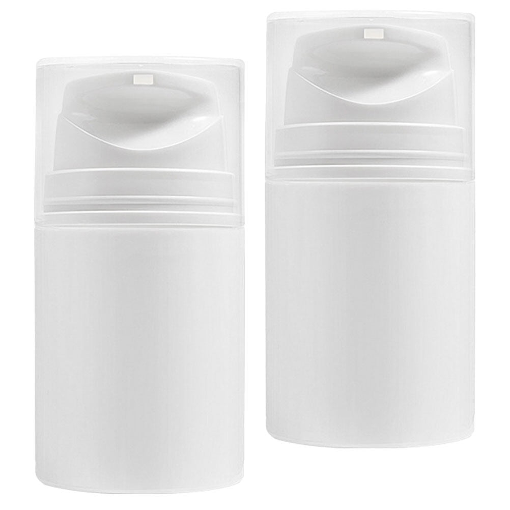 2 Pcs Press Type Skincare Bottles Vacuum Container Lotion Storage Small ...