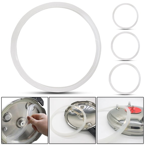 2 Pcs Pressure Cooker Silicone Sealing Ring Replacement,Suit 8.66-inch Inner Diameter Aluminum Alloy Pressure Cooker