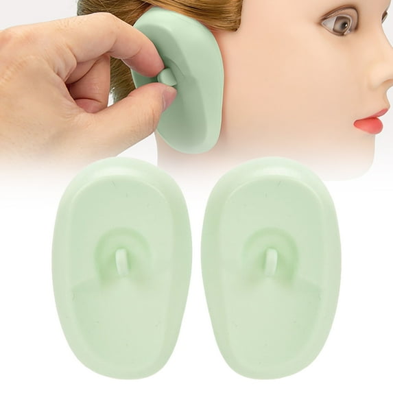 2 Pcs Professional Ear Covers Shield Protector Hairdressing Dye Bathing Shower Caps Waterproof Ear Prtotection Earmuff for Hair Salon Women Spa Anti Staining Guard Protects Earmuffs from The Dye -C