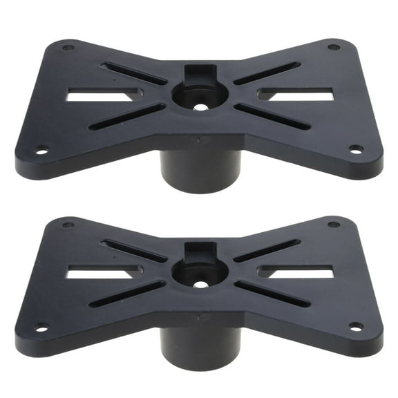 2 Pcs Professional Plastic Sound Bracket Tray for Standard Speaker Stand Sound Accessories for Stage Lighting (Black)