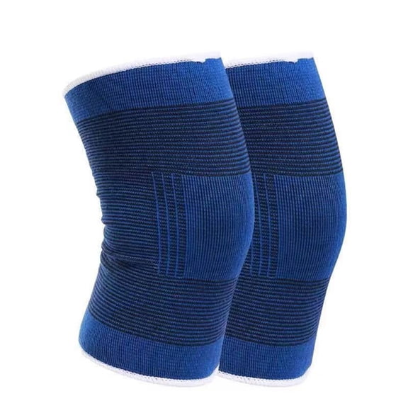 2 Pcs Protective Knee Brace Support Sleeves Adjustable Elastic Muscle Sports Stretchy Knee Protective Belt Guard for Joint Stability and Everyday Comfort, Blue