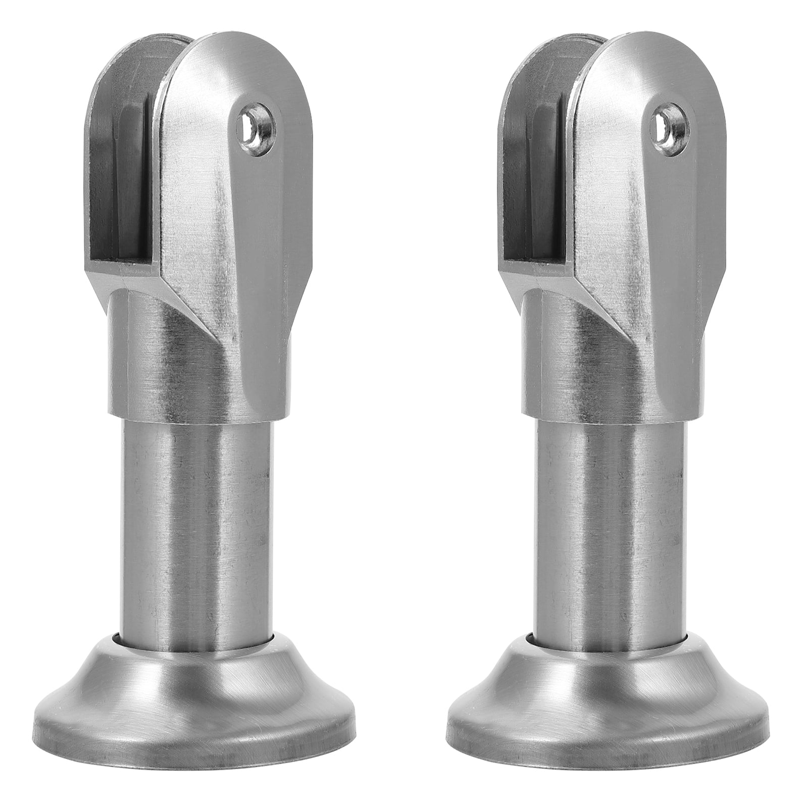2 Pcs Public Restroom Partition Feet Stainless Toilet Partition