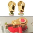 thumbnail image 1 of 2 Pcs Pure Copper Car Truck Battery Clips With Double Top Screw Design, 1 of 7