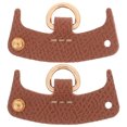 thumbnail image 1 of STRANDCHIC 2 Pieces Brown Handbag Chain Clasps and Side Buckles for Bag Making and Repair Supplies, 1 of 6