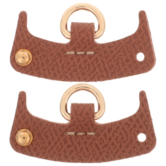 STRANDCHIC 2 Pieces Brown Handbag Chain Clasps and Side Buckles for Bag Making and Repair Supplies