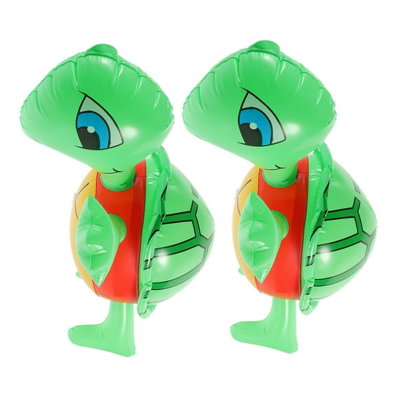 2 Pcs Pvc Birthday Party Supply Tortoise Toys Turtle Balloon Sea turtle Child