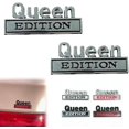 thumbnail image 1 of 2 Pcs Queen Edition 3D Metal Car Emblem Stickers, Universal Auto Badge Decals for Fenders & Tailgates, Durable Peel and Stick Decoration for Trucks SUVs, 1 of 6