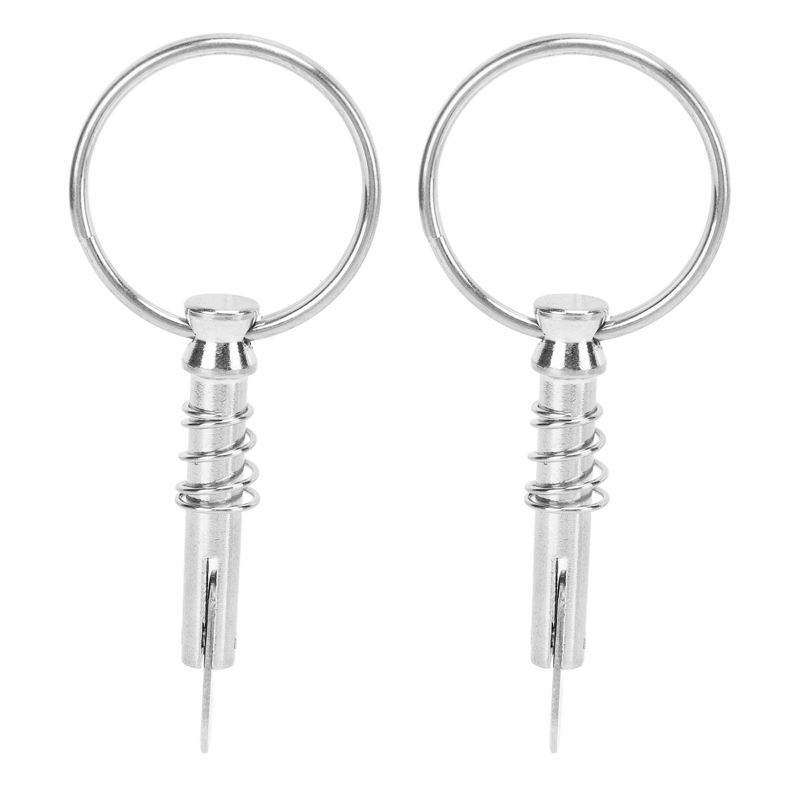 2 Pcs Quick Release Pin Stainless Steel Marine Hardware Boat Bimini Top