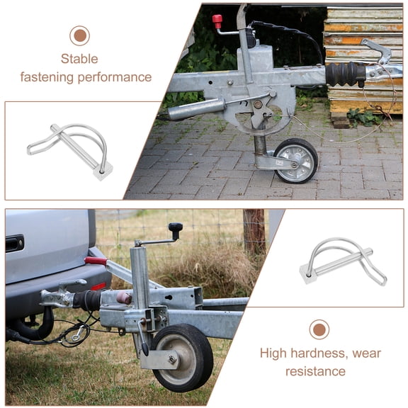 2 Pack Quick Release Trailer Hitch Pins with Safety Wire Lock, Heavy Duty Towing Coupler Clips for Secure Trailer Connection