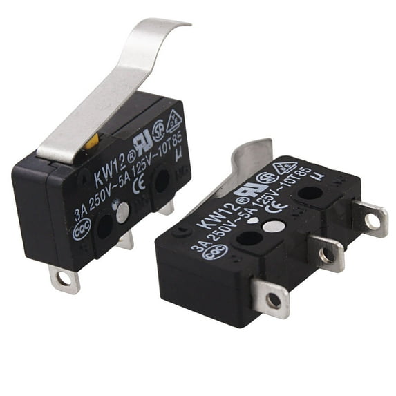 2 Pcs R Lever Type 3 Terminals  Limit Micro Switches