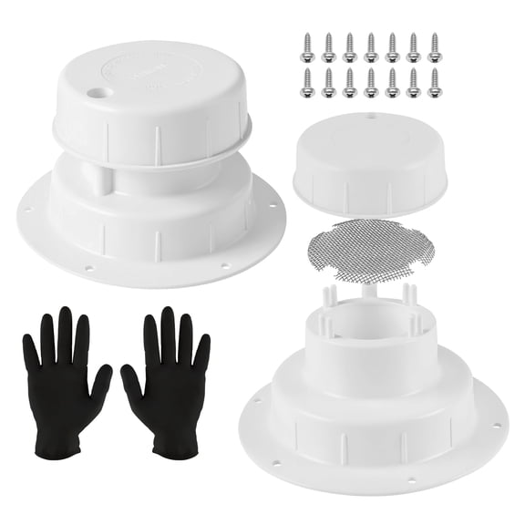 Sewer Rinsing Stink Slink, RV Plumbing Vent Cap, Swiveling, Fits 1/2