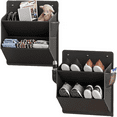 thumbnail image 1 of Black Hanging Shoe Organizer, for RV with Sticky Adhesive Tape 2 Piece, 1 of 7