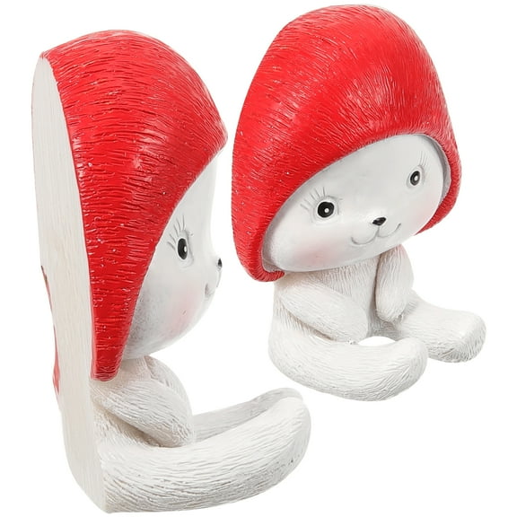 2 Pcs Rabbit Hook Wall Rack Chargers Cable Holders for Cords