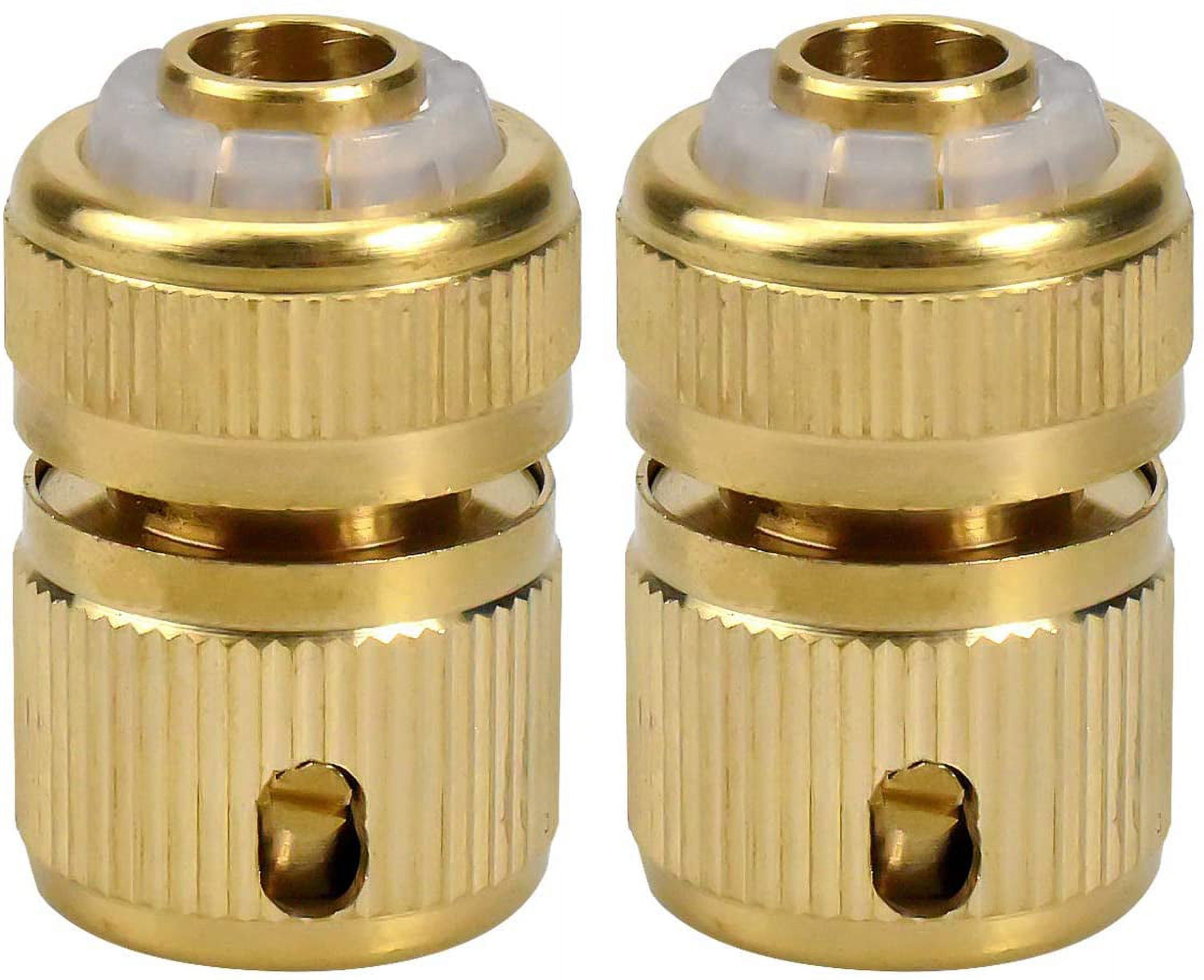 Raccords Rapides En Laiton Pour Tuyaux - Kit 6 Pièces Pour Robinets 1/2 Et 3/4, Cuisine Et Jardin