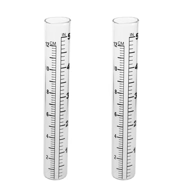 Rain Gauge Replacement Tube, Accurate Rain Gauges Outdoors Best Rated, 7" Capacity Rain Gauge Tube Replacement For Yard & Garden, Water Gauge For