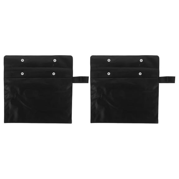 HAKIDZEL 2Pack Rectangular EVA Raincoat Protective Cover Black For Travel