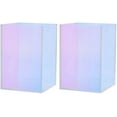 thumbnail image 1 of 2 Pcs Rainbow Acrylic Pen Holders Iridescent Color Pencil Holder Make up Brush Holder Pen Pot Organizers Pen Cup, 1 of 9