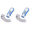 2 Pcs Razor Blade Scraper Tool, Wall Paint Window Glass Scraper with 20 Blades, Razor Blade Retractable, Kitchen Cleaning Tool for Sticker, Glue, Paint, Adhesives Removal, 5.12x1.96 inch