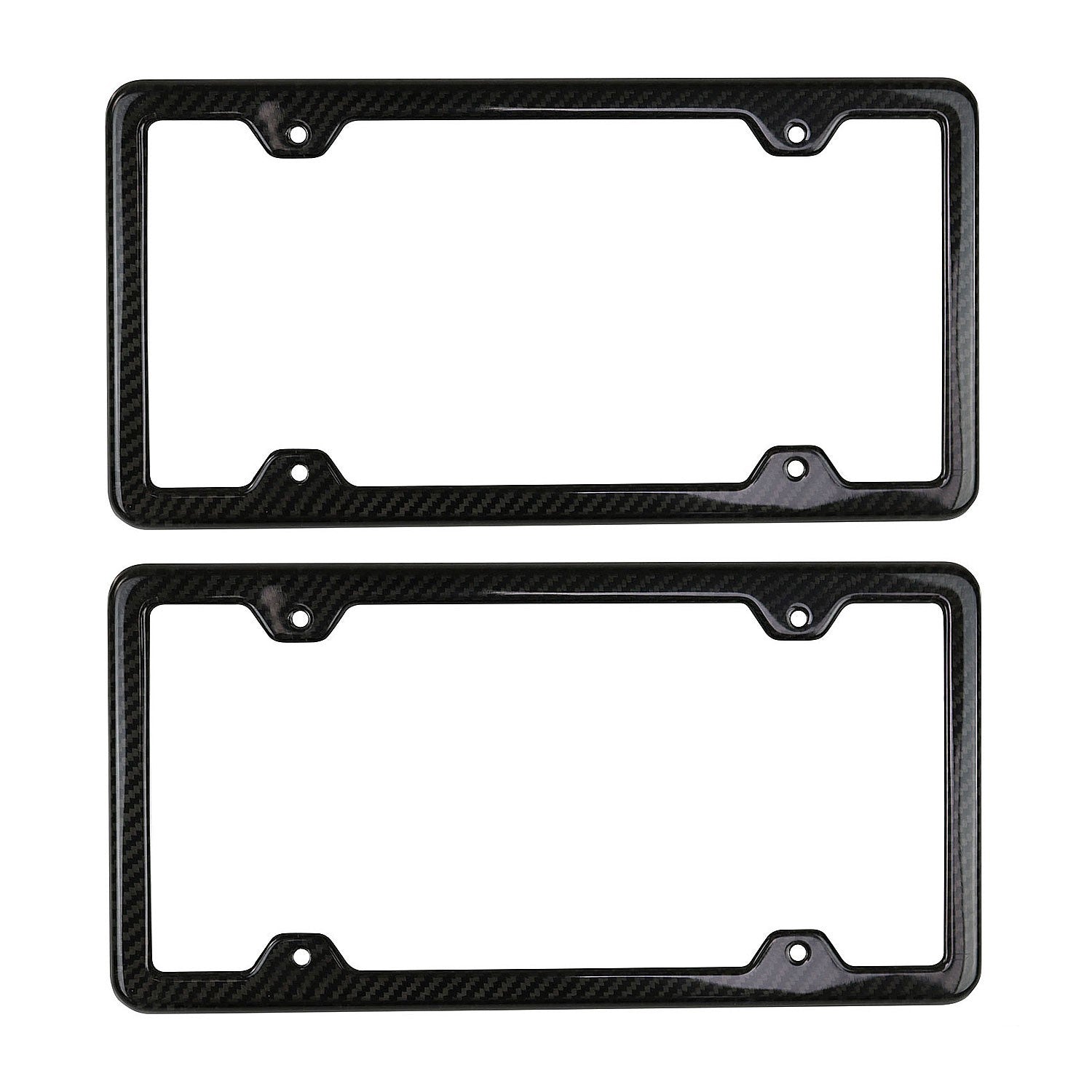 2 Pcs Real Carbon License Plate Frame Rear & Front Tag Holder For Mazda CX30