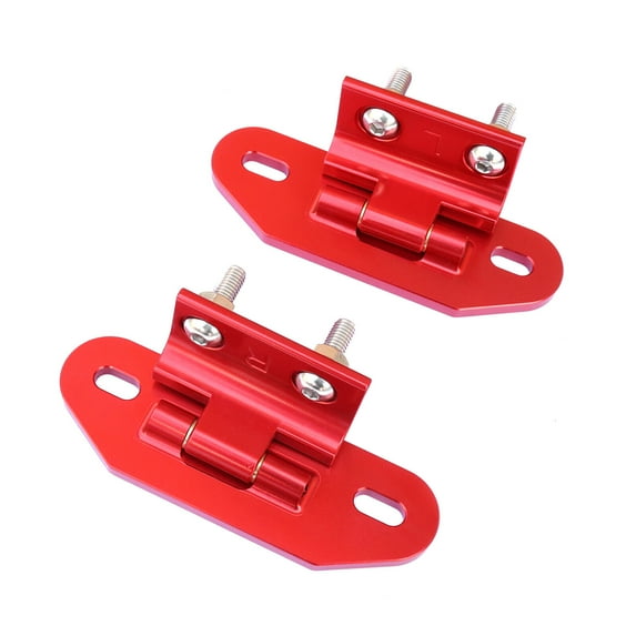 2 Pcs Rear Hatch Hinges Aluminum Red For 1982-1992 Chevy Camaro Pontiac Firebird