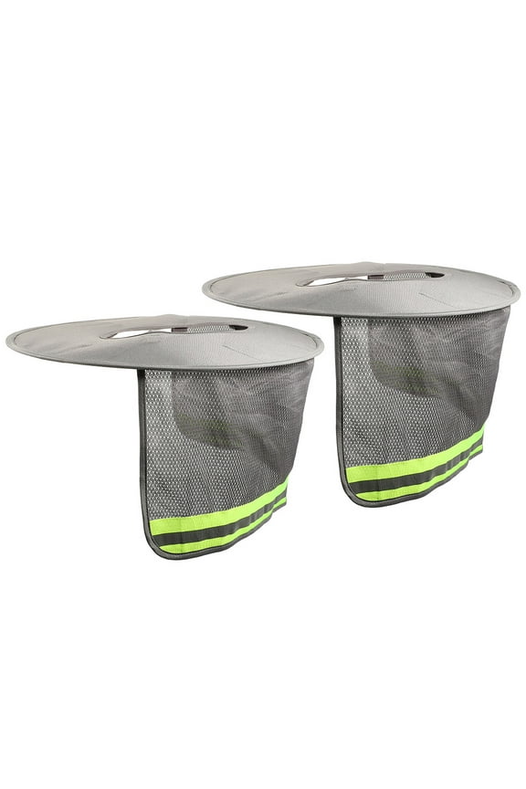STRANDCHIC Strandchic Wide Brim Hard Hat Sun Visor Grey Breathable for Construction 2Pcs