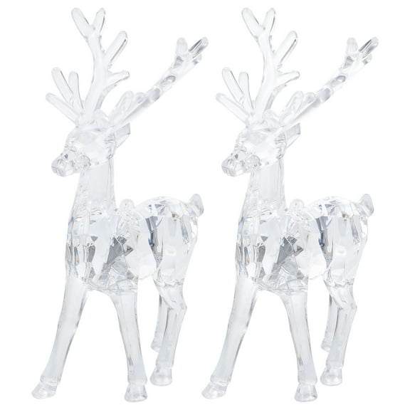 2 Pcs Reindeer Christmas Decorations Ornaments Elk Decorative Kid's Room Baby