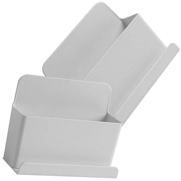 2 Pcs Remote Control Storage Box Mobile Phone Charging Stand TV Holder