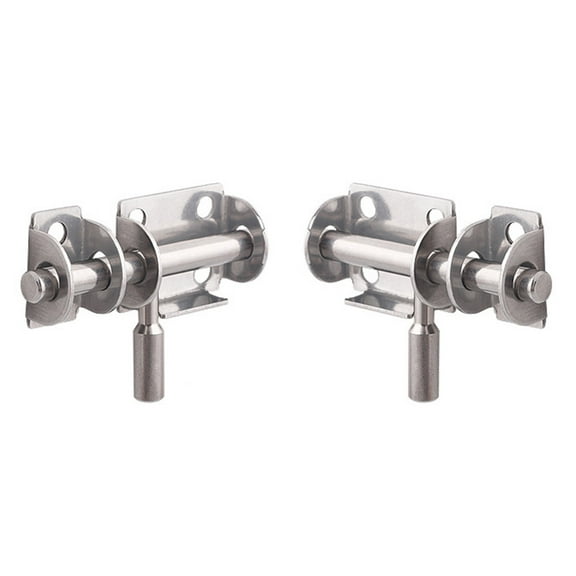 ULTNICE Safety Lock Window Latch Stainless Steel 2Pcs 6.3X2.6Cm Silver