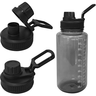 Nalgene Easy Sipper Lids - 2 Pack For Wide Mouth Water Bottles, Splash-Free Sipping & Easy Cleaning