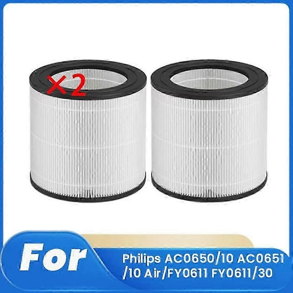 2 Pcs Replacement Air Purifier Filter for AC0650/10 AC0651/10 FY0611 FY0611/30 - Cleaner Filter