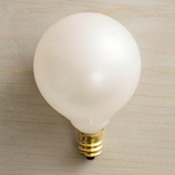 2 Pcs Replacement Bulbs Replacement Globe Light Bulb G50 7W/130V E12 Base Pearl