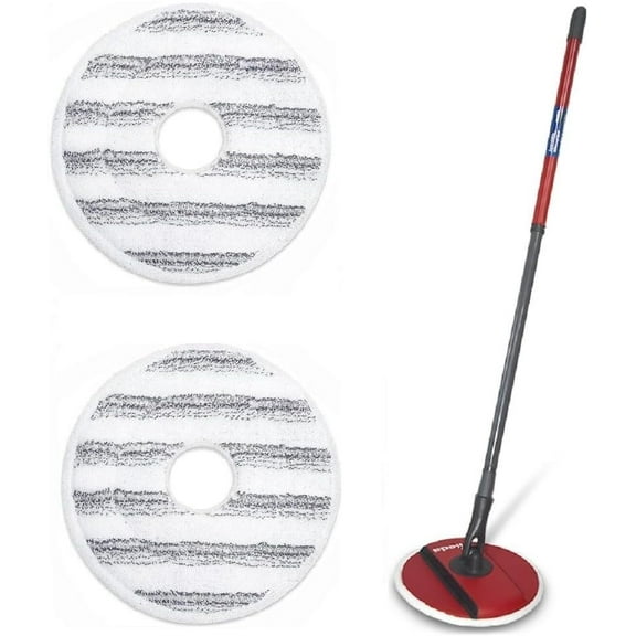 2 Pcs Replacement Mop Head for Vileda Spin and Clean Mop,Washable and Reusable,Microfiber Mop Head Compatible with Vileda Rotating Mop Head for Floor Cleaning (Gray)