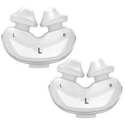 2 Pcs Replacement Nasal Pillow Cushion Compatible with ResMed P10, Replacement Silicone CPAP Mask Cushion - Frame System & Headgear Not Included - Premium CPAP Accessory (L)