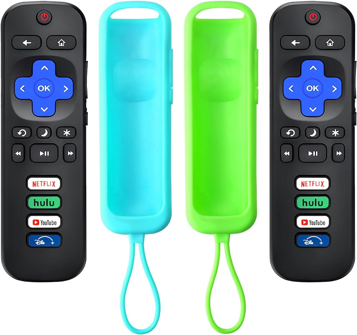 2 Pcs Replacement Remote Control Compatible for TCL Roku/Hisense Roku ...